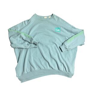 Levi's Oversized Women's XL Teal Experience The‎ Forces Of The Nature Sweatshirt